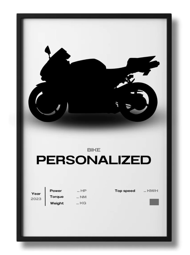 Custom Motorcycle Poster
