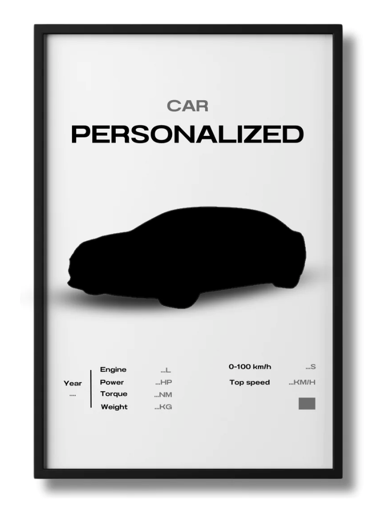 Custom Car Poster