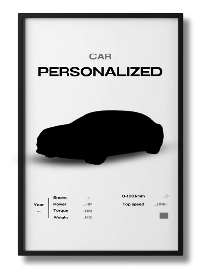 Custom Car Poster