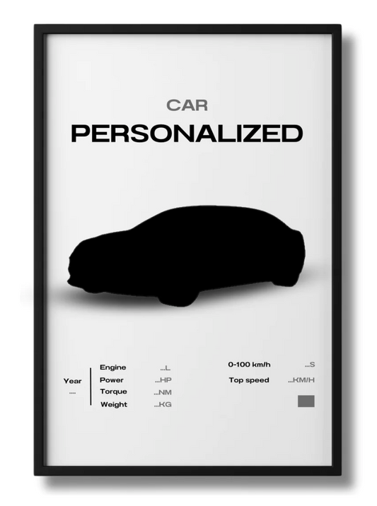 Custom Car Poster